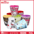 Carton decal melamine disposable kids water cup